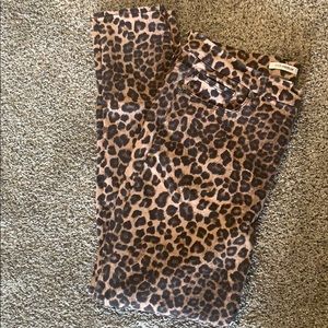 Good American Cheetah print jeans